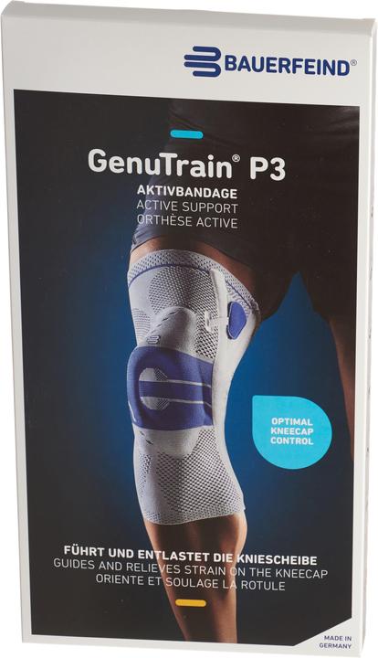 Produktbild GenuTrain P3 Aktivbandage Grösse 1 rechts titan (1)