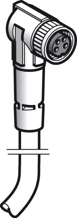 Produktbild TE Sensors Anschlusskabel 10m M8 abgewinkelt (Antennenkabel)