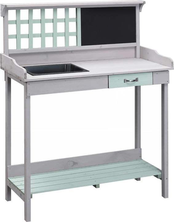 Actual product image Homcom Planting table with drawer and tray