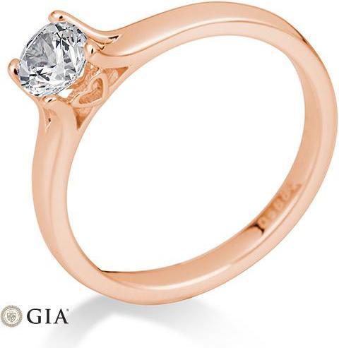 Actual product image Breuning 4 prong set from 0.40 ct. (57, 585/14 K Gold)