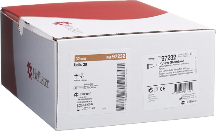 Produktbild Hollister InView Urinalkondom standard 32mm transparent Silikon selbsthaftend (30 x)