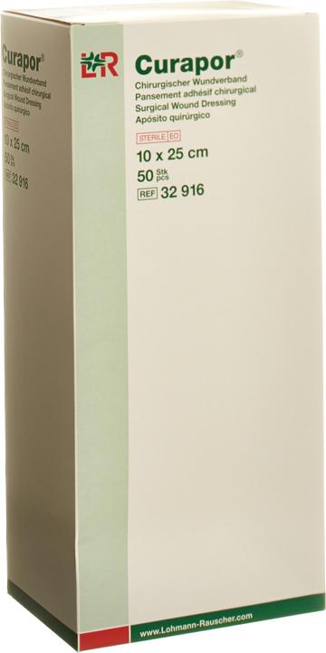 Curapor Chirurgisch Wundverband 10x25cm steril (50 x)