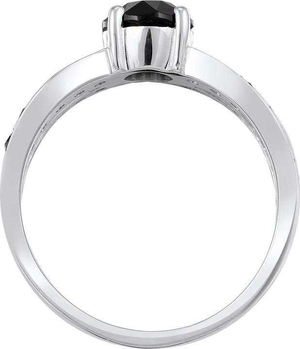 Image du produit Elli Bague Solitaire Glamour Cristal 925 Argent (52, Argent 925)