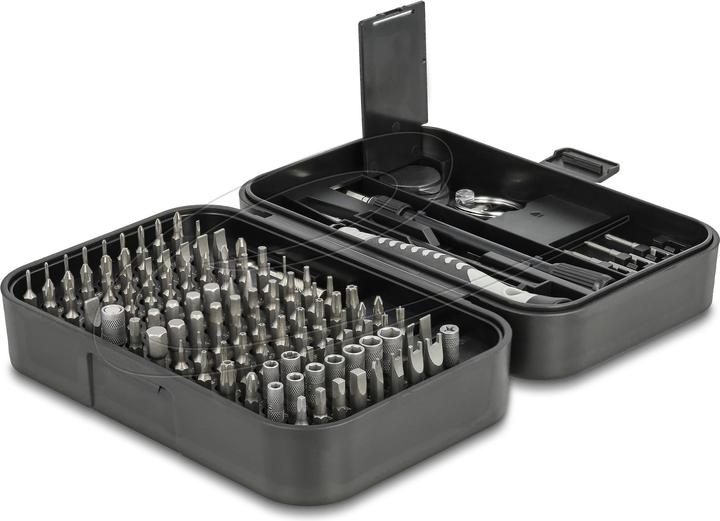 Produktbild Delock Werkzeugset Schraubendreher 130-teilig (Hex, 5-Kant (Pentagon), Pozidriv-Kreuzschlitz (PZ), Tri-Wing, Pin-torx)