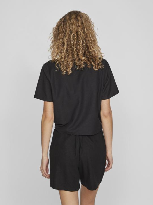 Actual product image Vila Short-sleeved shirt tied at the front (34)
