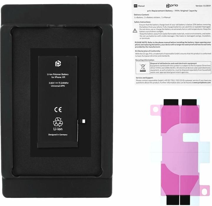 Image du produit prio Batterie pour Apple iPhone XR (Universal APN) (Batterie, iPhone XR)