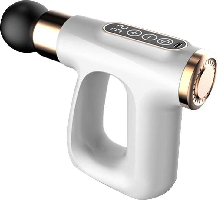 Magni Massage-Pistole, LCD Display, weiss