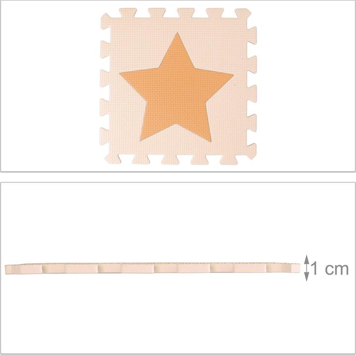 Image du produit Relaxdays Tapis-de-jeu Étoiles (32 x 32 x 1 cm)