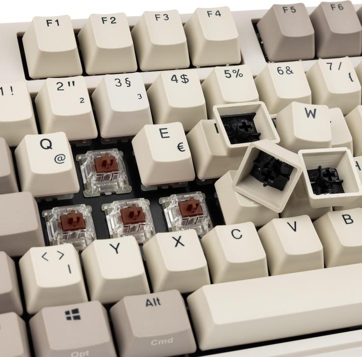 Produktbild Ducky Origin Vintage Gaming Tastatur, Cherry MX-Brown (Kabelgebunden)