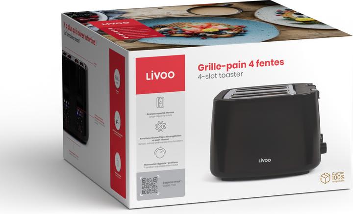 Image du produit Livoo Grille-pain automatique (Prise UE)