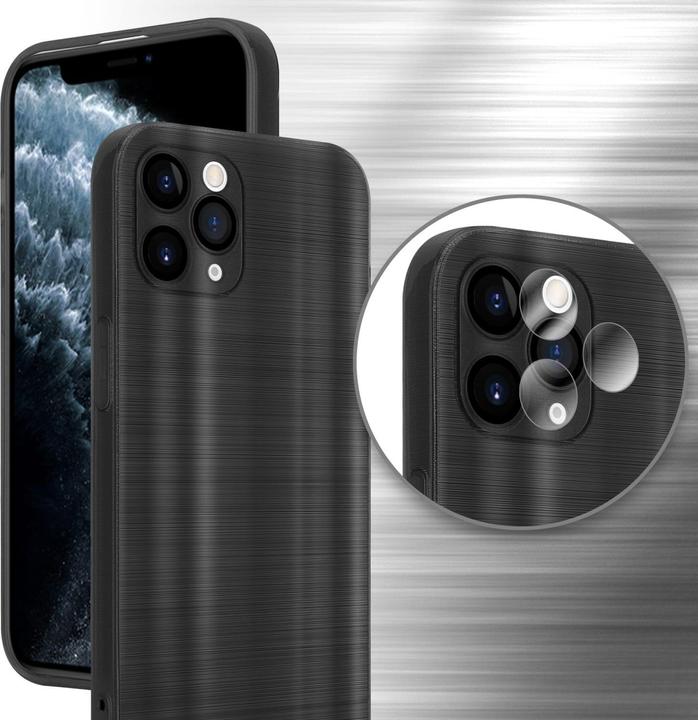 Produktbild Cadorabo Hülle für Apple iPhone 11 PRO im TPU Brushed Kameraschutz LM160 Style (Apple iPhone 11 Pro)