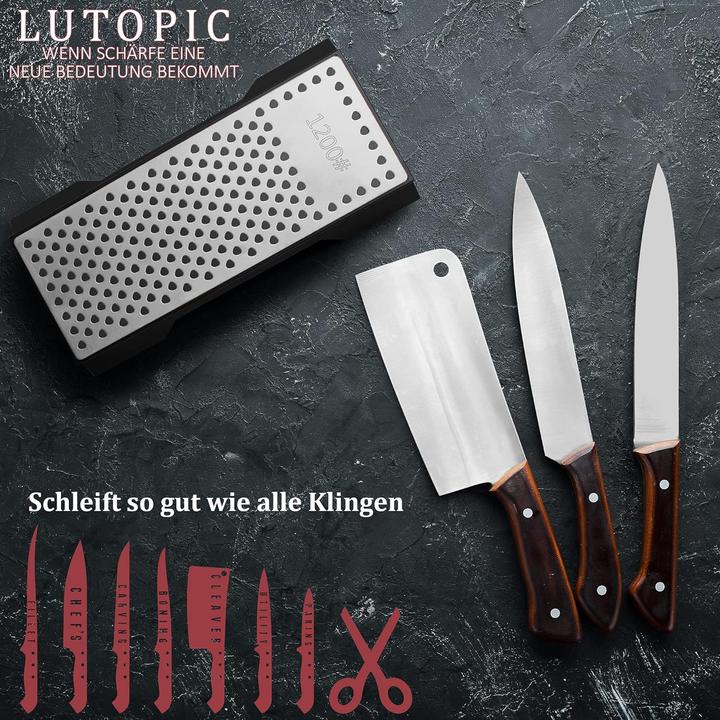 Image du produit Lutopic Pierre à aiguiser diamantée PRO 600/1200