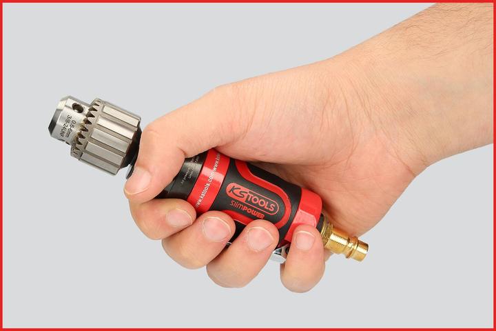 Image du produit KS Tools 3/8" SlimPOWER Mini-perceuse de barres à air comprimé, pneumatique, max. 6,3 bar (90 psi) (Air comprimé)