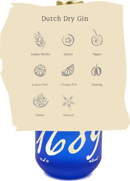 Actual product image Gin Mare Gin 1689 Authentic Dutch Dry Gin