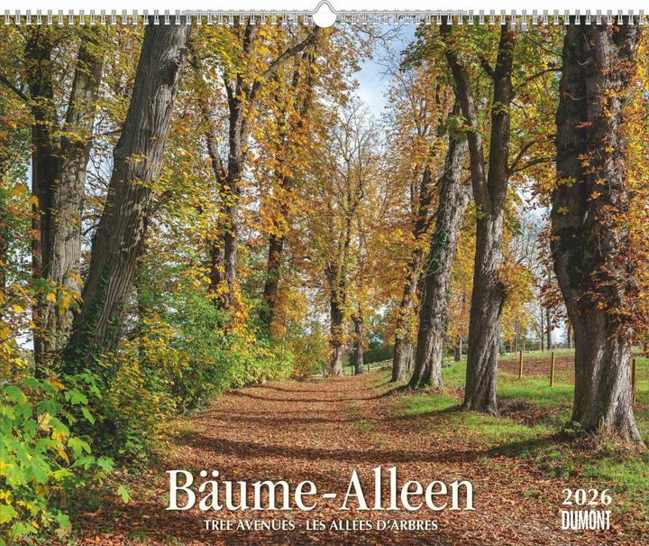 Actual product image Trees - Avenues 2026 - Wall calendar 52 x 42,5 cm - Spiral binding (German)