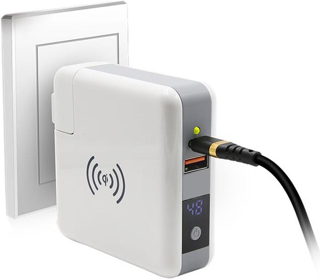 Atra 3 in 1 Travel X Powerbank e caricoatore (6700 mAh, 18 W, 24.79 Wh)