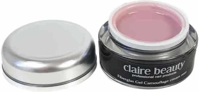 Image du produit Claire Beauty Fibre de verre gel camouflage crème rose (14 ml)