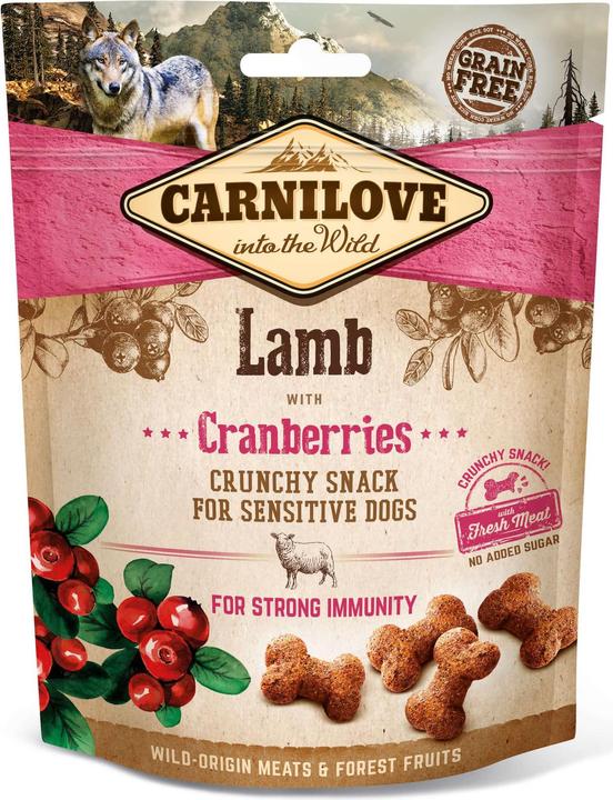 Carnilove Dog Crunchy Lamm & Cranberries (Senior, Adult, Junior, 1 Stk., 200 g)