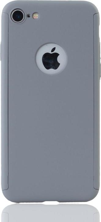 Produktbild König Design Hülle Handy Schutz für Apple iPhone 8 Full Case Cover Displayschutz Bumper Grau (Apple iPhone 8)