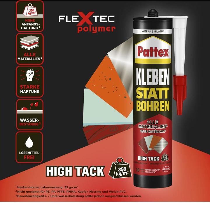 Produktbild Pattex Montagekleber High Tack Weiss (440 g)