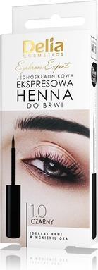 Actual product image Delia Cosmetics Eyebrow Expert Instant Eyebrow Tint Black with Argan Oil 6ml - 20 Applications (6 ml)
