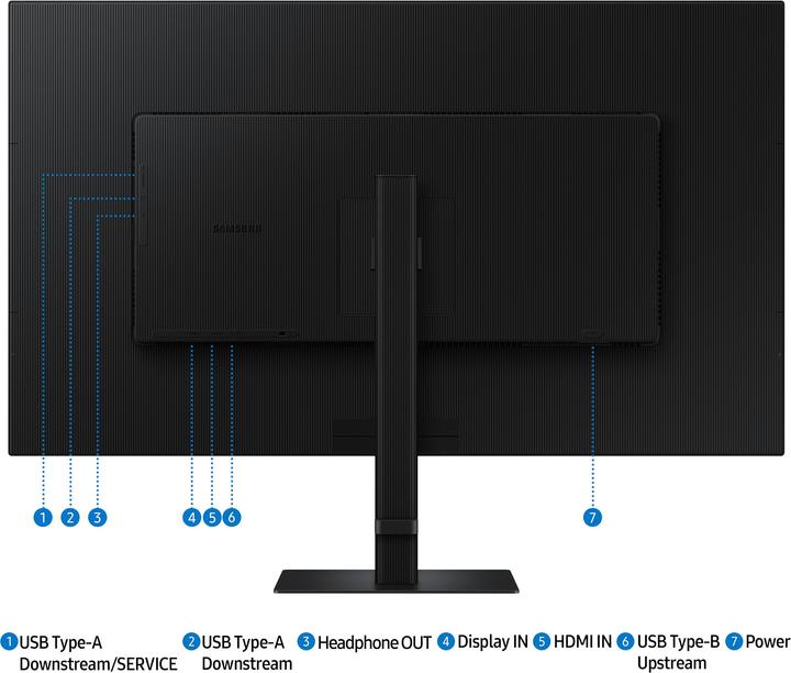 Produktbild Samsung Viewfinity S8 - S80D (3840 x 2160 Pixel, 37")