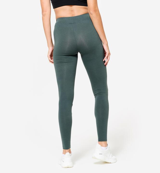 Immagine prodotto Domyos Women's Slim-Fit Fitness Leggings - Khaki Green (W38)