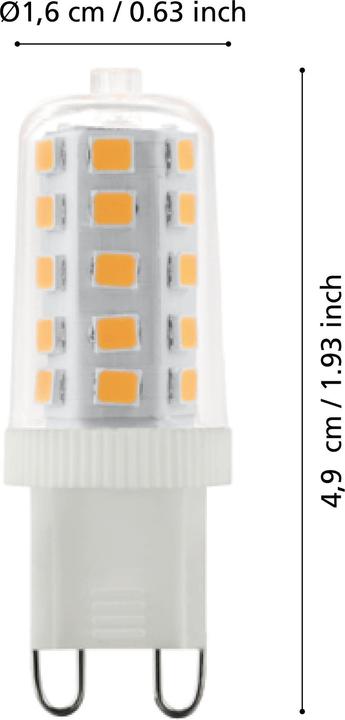 Image du produit EGLO illuminant LED (G9, 3 W, 320 lm, 1 x, F)