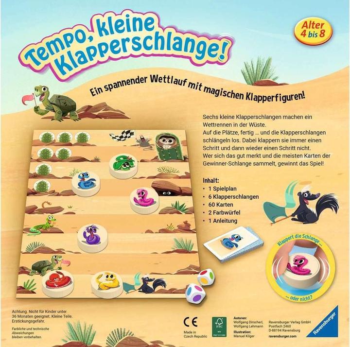 Actual product image Ravensburger Tempo, little rattlesnake (German)