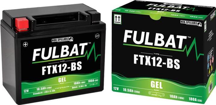 Immagine prodotto Fulbat FTX12-BS Gel (12 V, 10.50 Ah, 180 A)