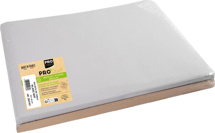 Image du produit PROnappe Set de table jetable, 400 x 300 mm, blanc mat (500 x, 30 x 40 cm)