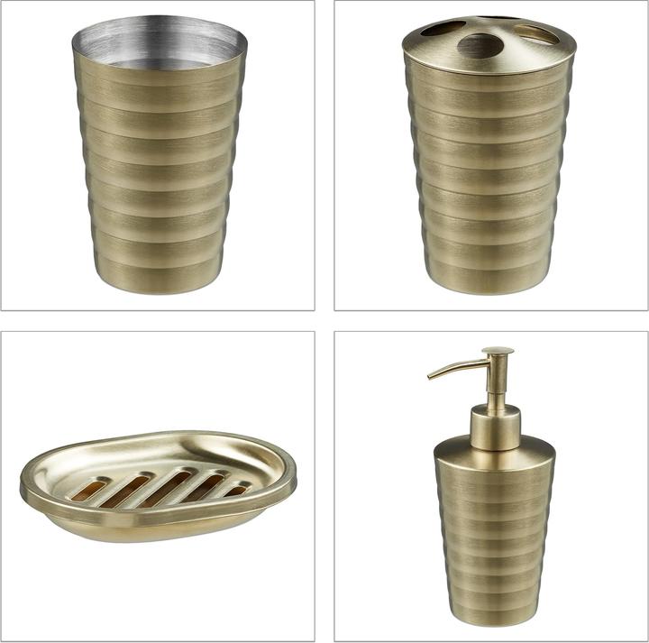 Actual product image Relaxdays Bathroom-accessory set