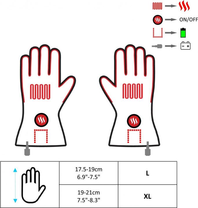 Immagine prodotto Glovii Guanti Da Moto Riscaldati XL Gdbxl (Donne, XL)