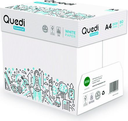 Produktbild Connect Xero-Papier QUEDI ESSENTIAL, A4, Klasse C, 80 g/m², 500 Blatt (80 g/m², A4)