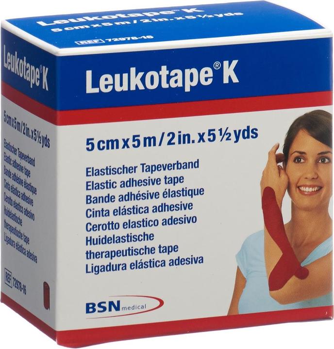 Actual product image BSN K Plaster bandage 5mx5cm red (5 m)