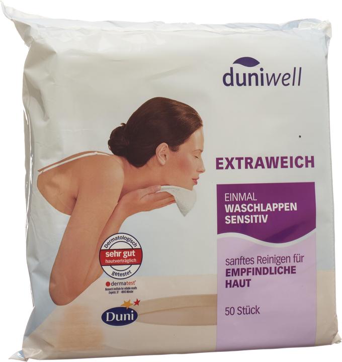 Produktbild Duniwell Einmal Waschlappen sensitiv (Intimwaschlotion)