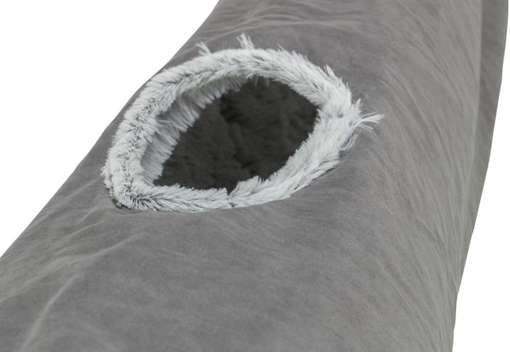 Actual product image Trixie Cat Play Tunnel Harvey, ø 27 × 116 cm, Grey (Cat ball toy)