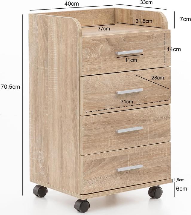 Actual product image Wohnling Sonia (40 x 33 x 71 cm)