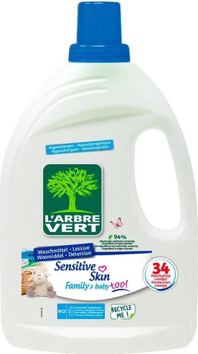 Immagine prodotto L'arbre vert Detergente liquido ecologico (34 Cicli di lavaggio, Detergente liquido)