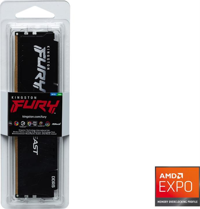 Actual product image Kingston Fury Beast (1 x 16GB, 5600 MHz, DDR5 RAM, DIMM)