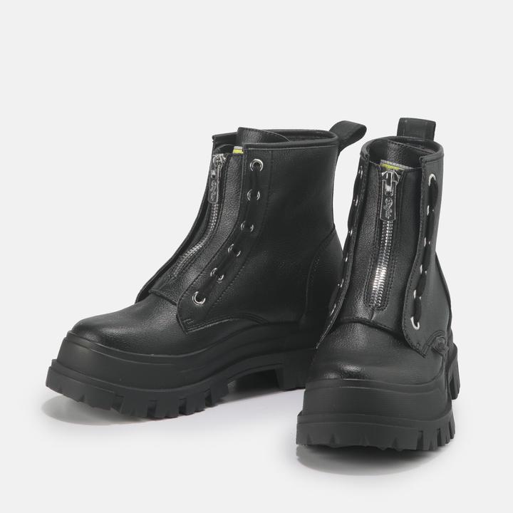 Actual product image Buffalo Vegan Aspha Zip Platform Ankle Boot (37)