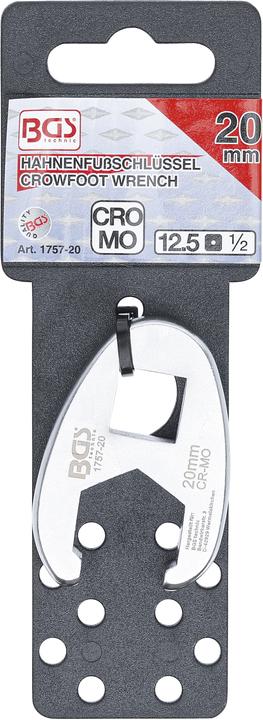 Produktbild BGS Hahnenfussschlüssel | Antrieb Innenvierkant 12,5 mm (1/2") | SW 20 mm (20 mm)