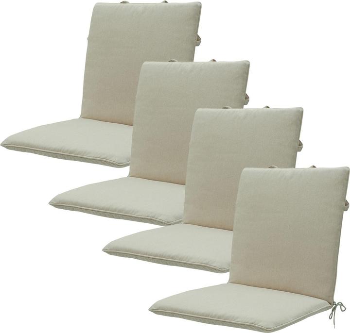 Immagine prodotto Natura Punto Schienale basso per sedia da giardino di Madison, set da 4 (97 x 49 cm)