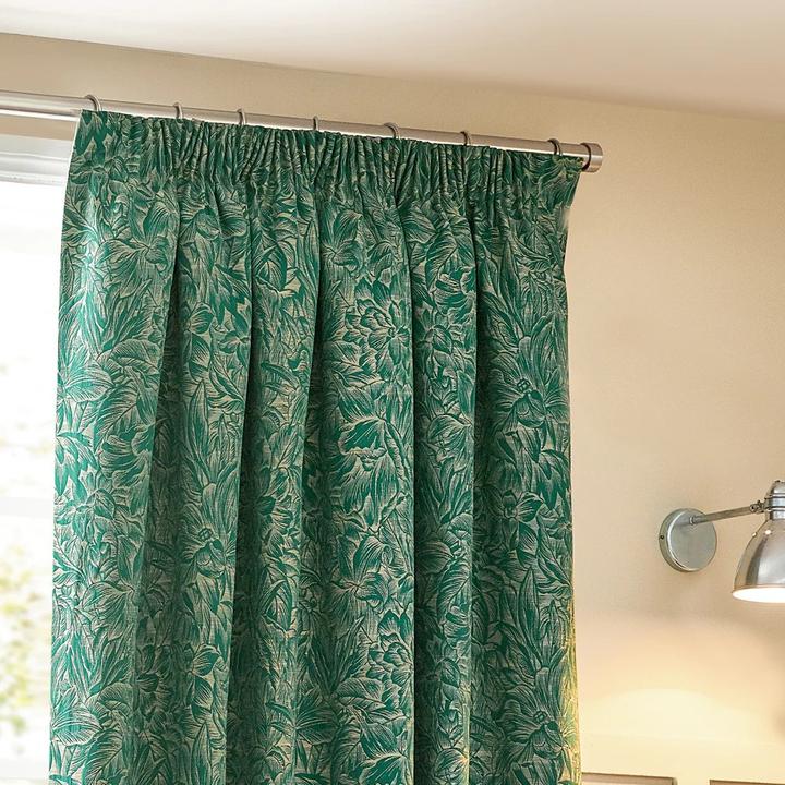 Actual product image Wylder Nature Grantley Jacquard Pencil Pleat Curtains (168 x 137 cm)