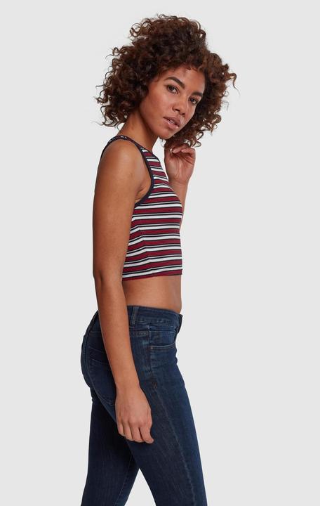 Actual product image Urban Classics Ladies Rib Stripe Cropped Top (L)