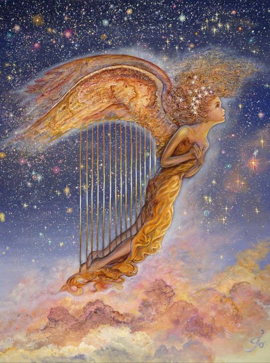 Actual product image Grafika Puzzle 2000 pieces Harp Angel (2000 pieces)