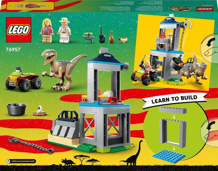 Produktbild LEGO Jurassic World Escape Velociraptora 76957 (76957, LEGO Jurassic World)
