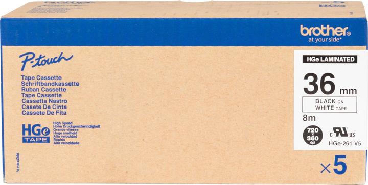Produktbild Brother P-Touch (3.60 cm, Weiss, Schwarz)