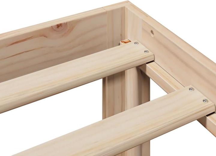 Productafbeelding VidaXL Massief houten bed Houten bed met plank zonder matras 90x200cm grenen (90 x 200 cm)
