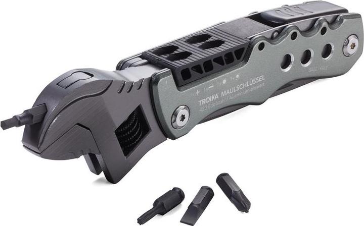 Actual product image Troika MAULSCHLÜSSEL Outil avec 12 fonctions, gris mat (12 Functions)